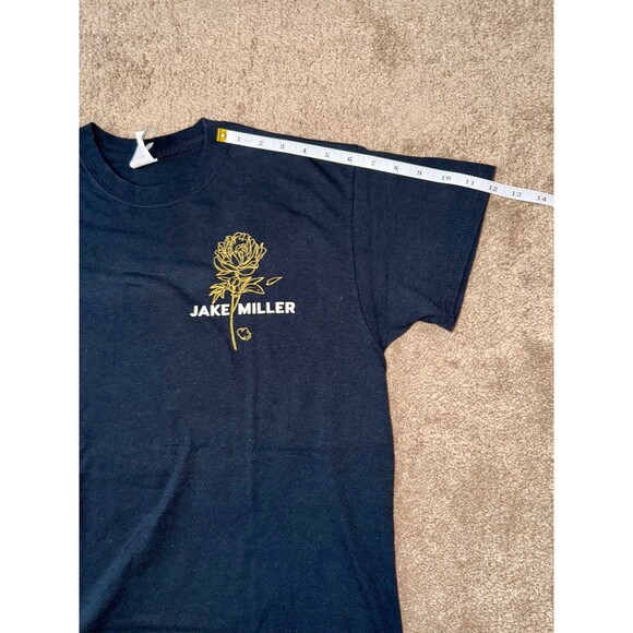 Jake Miller Hit and Run Tour MMXVIII Black Rose Graphic Tee - Unisex Medium - Picture 5 of 10